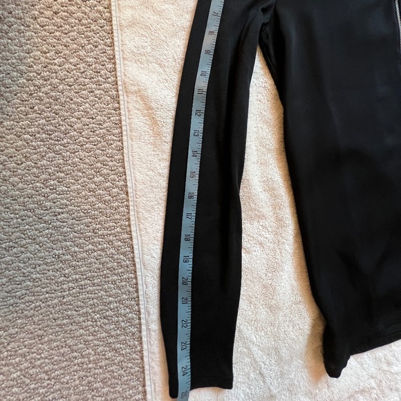 The Kooples Sport Mix Woven Jersey Zip Front Long Sleeve Top, S, NWT - Picture 10 of 10